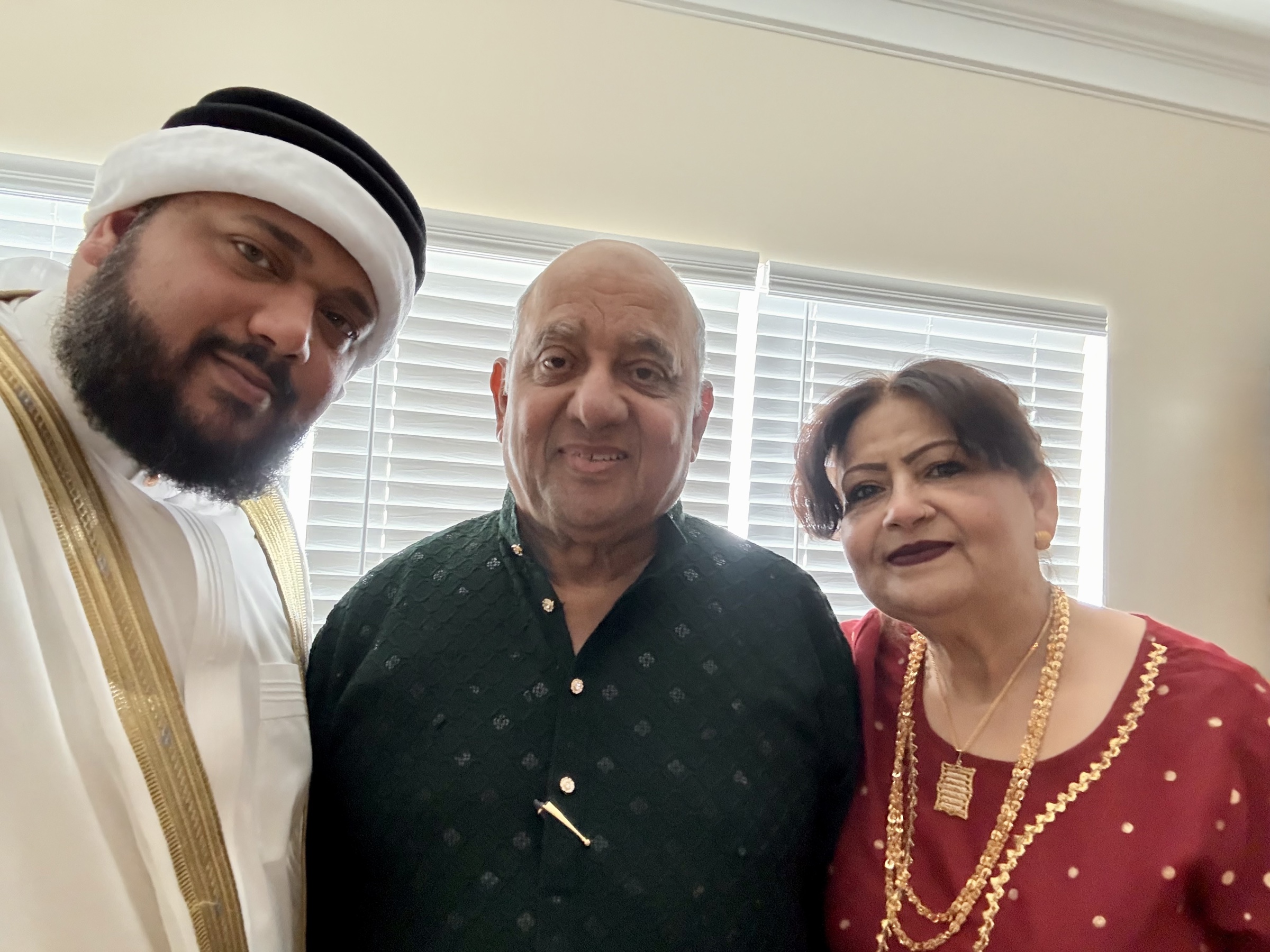 Khawaja and his parents