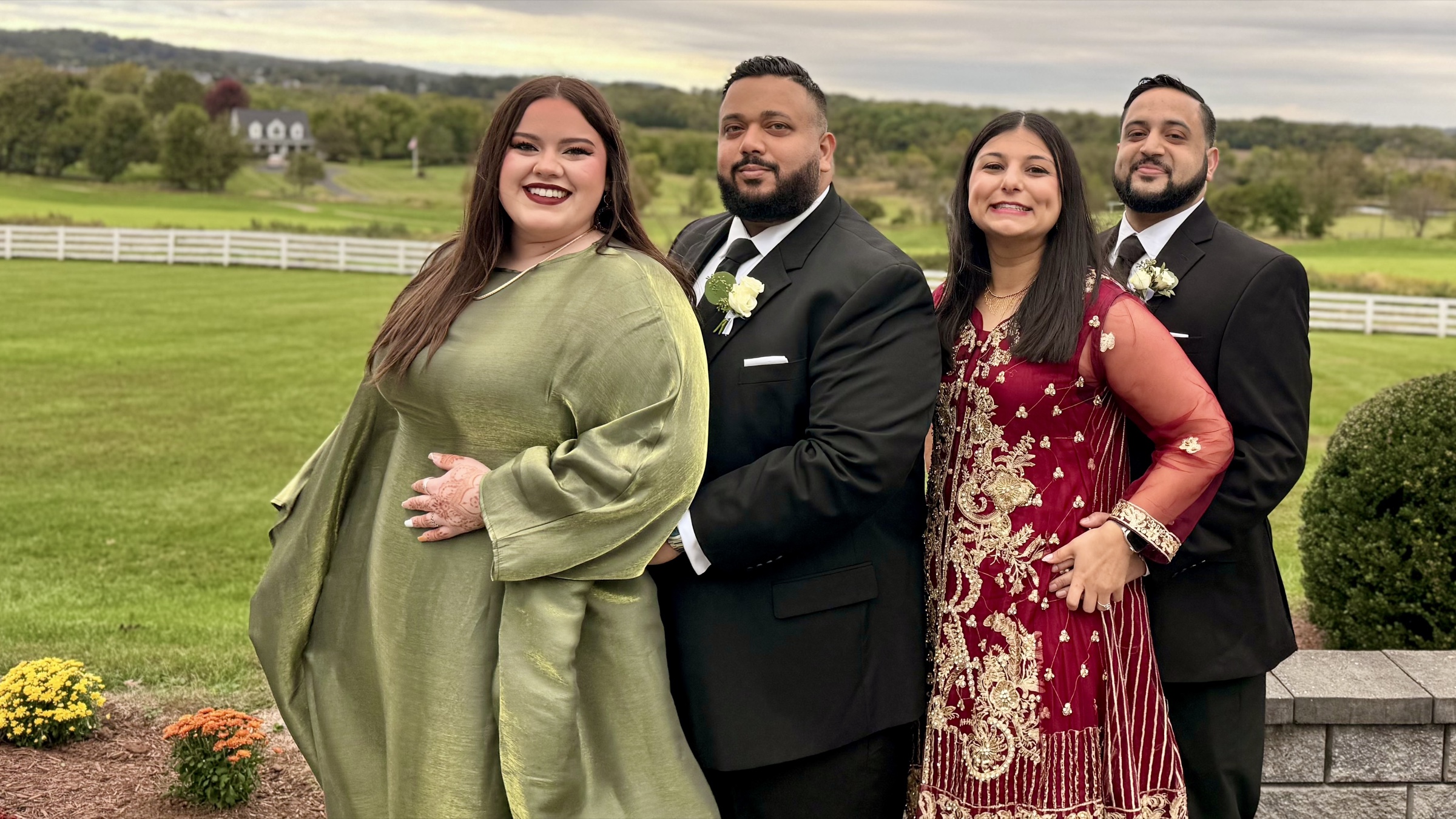 Caiti and Khawaja with family